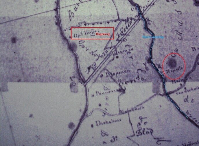 Kapelle Marshoek (update 27 juli) kaart is van 1820