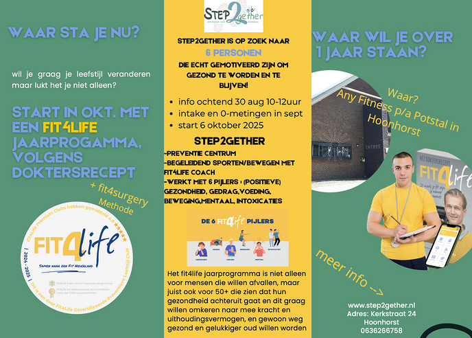 Step2gether is op zoek naar 6 personen