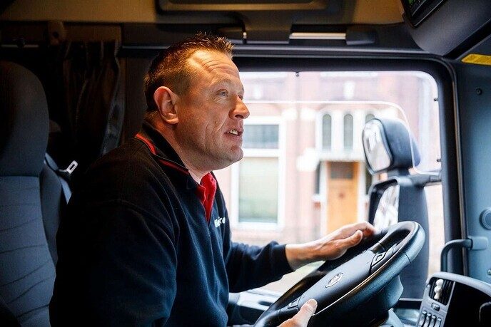 Vandaag in de cabine bij vrachtwagenchauffeur François van Tielbeke - Foto: Ingezonden foto