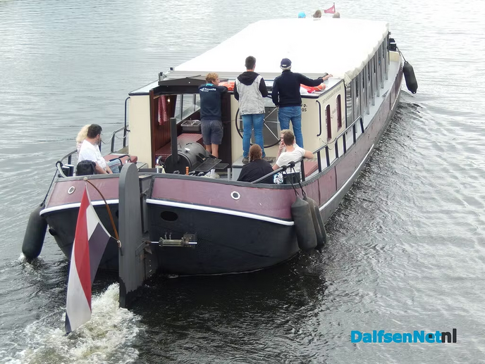 Ook bij slechter weer op de Vecht