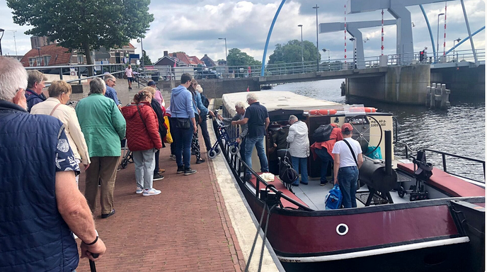 Ook bij slechter weer op de Vecht
