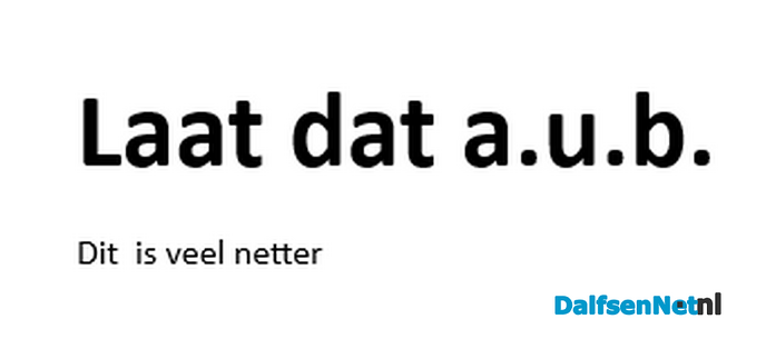We gaan nog even op herhaling