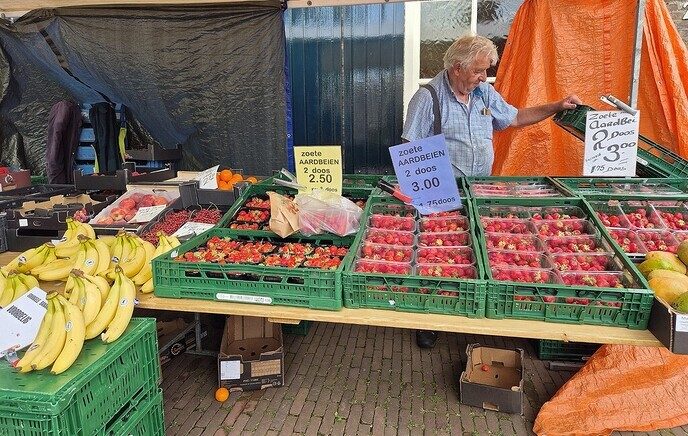 Bijen Nar in winkelstraat - Foto: Femmie Smink