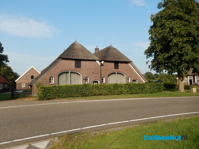 De huizen aan de weg in Beerze zijn wel heel bijzonder - Foto: Willy