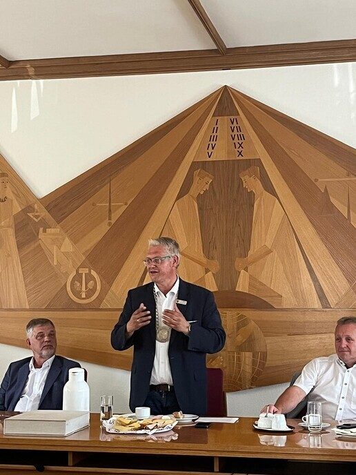 Comité op bezoek bij jarige Stadt Hörstel - Foto: Ingezonden foto