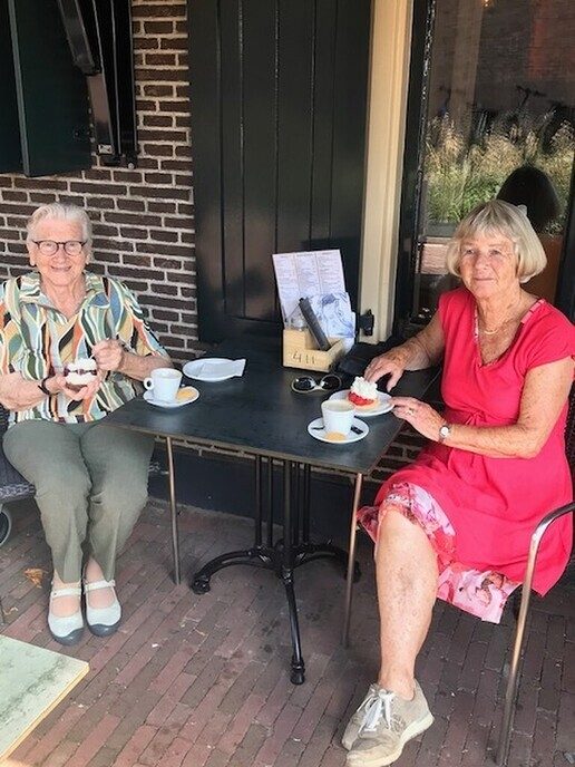 Zonnebloem op het terras - Foto: Ingezonden foto