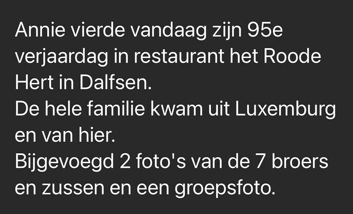 De hele familie Herbrink bij elkaar - Foto: Ingezonden foto
