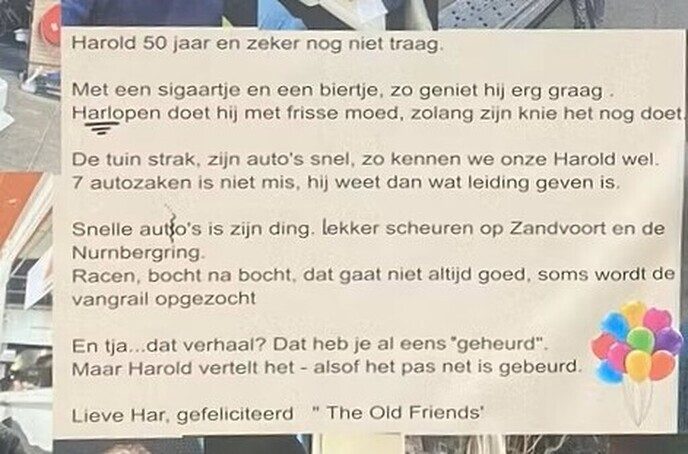 Abraham: onze Harold 50 jaar