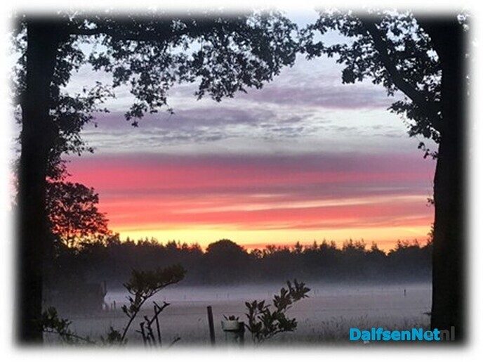 Het was weer mooi vanmorgen … - Foto: Willie uut Hessum
