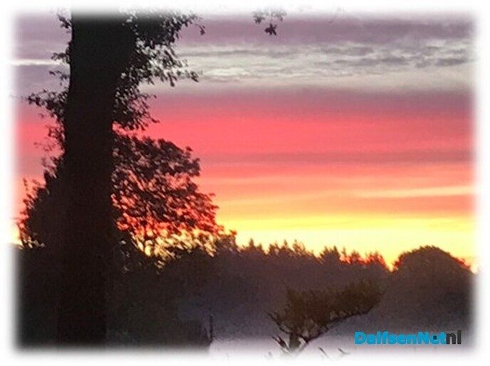 Het was weer mooi vanmorgen … - Foto: Willie uut Hessum