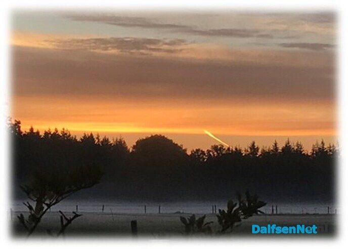 Het was weer mooi vanmorgen … - Foto: Willie uut Hessum