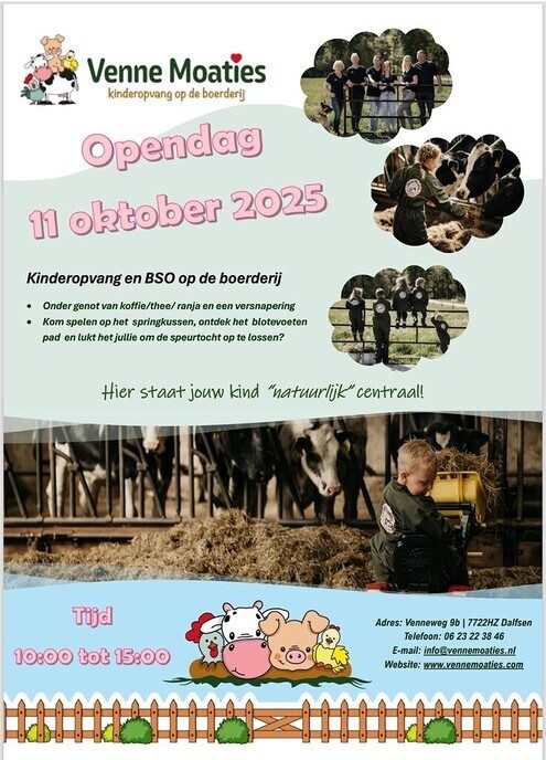 De 11e oktober gaat het gebeuren: opening Venne Moaties - Foto: Ingezonden foto