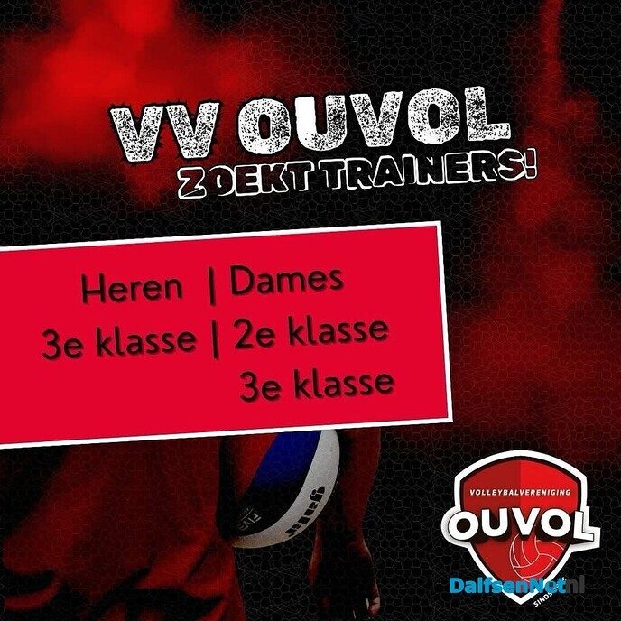 vv. Ouvol zoekt trainers - Foto: Ingezonden foto