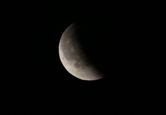 Maansverduistering in Ankum wel zichtbaar - Foto: Ingezonden foto