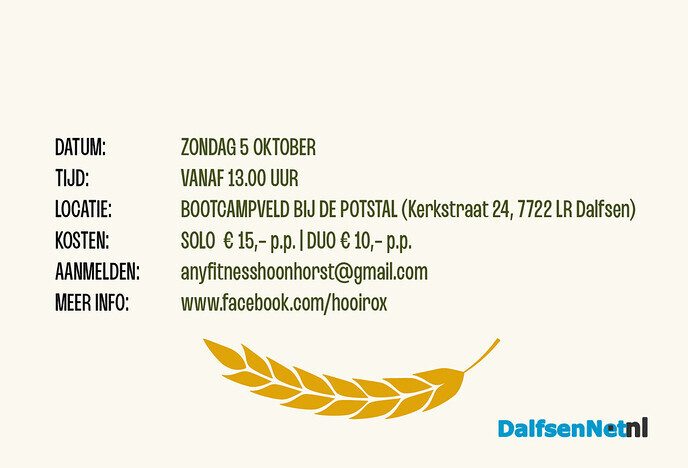 Twijfel je nog: doen! Hooirox (de alternatieve hyrox) - Foto: Ingezonden foto