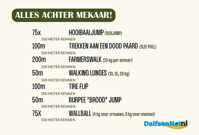 Twijfel je nog: doen! Hooirox (de alternatieve hyrox) - Foto: Ingezonden foto