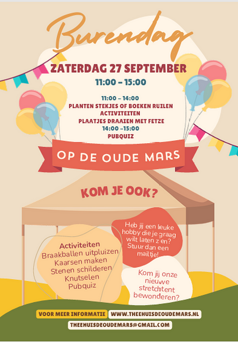 Nieuwe stretchtent tijdens Burendag - Foto: Ingezonden foto