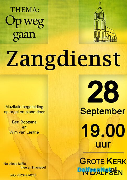Zangdienst in Dalfsen 28 september - Foto: Ingezonden foto