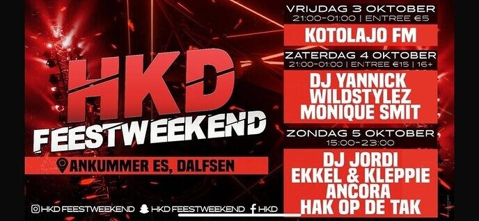 HKD Feestweekend kan beginnen