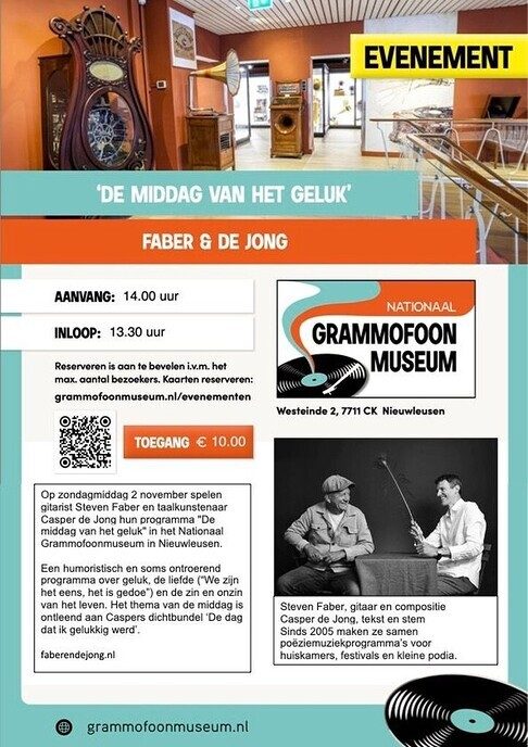 Grammofoonmuseum: diverse evenementen wintermaanden - Foto: Ingezonden foto