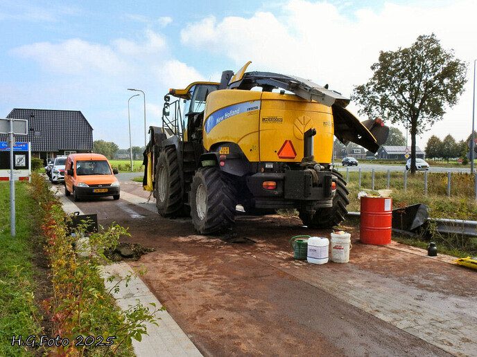 Motorrijder gaat onderuit