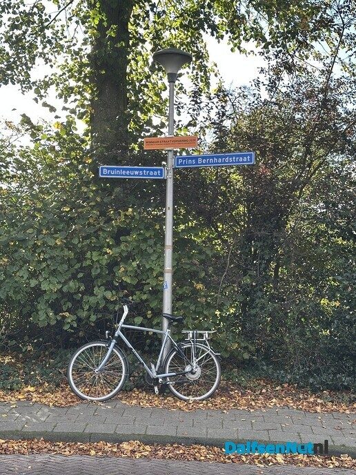 Fiets tegen lantaarnpaal - Foto: Ingezonden foto
