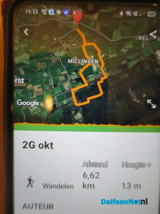 Vandaag, zaterdag, een 2 G wandeling voorbereiden - Foto: Wim