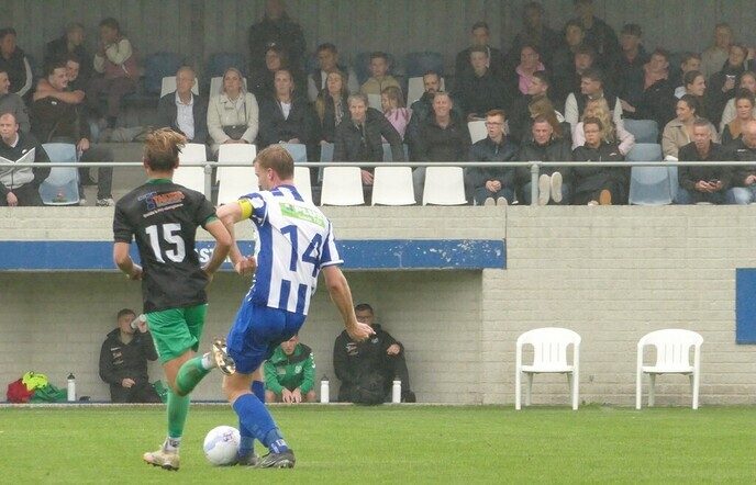 Ondanks ruime nederlaag perspectief voor USV - Foto: Ingezonden foto