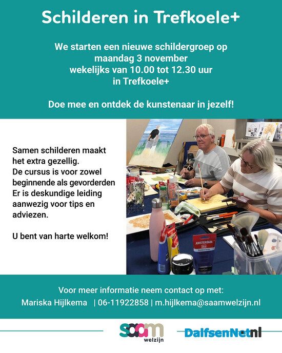 Start nieuwe schildergroep - Foto: Ingezonden foto