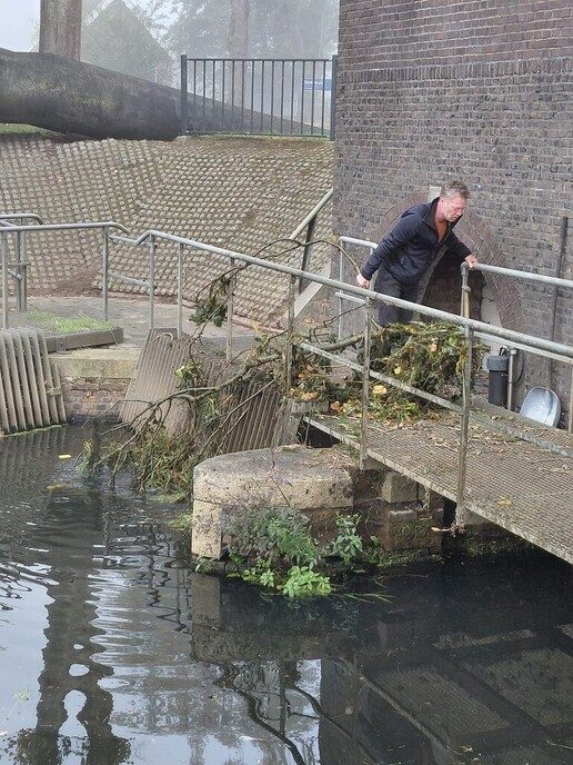 Waterschap heeft last van wegwaaiend snoeiafval - Foto: Ingezonden foto