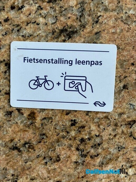 Gevonden: leenpas fietsenstalling NS - Foto: Ingezonden foto