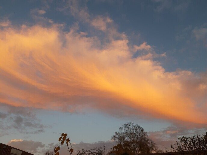 Mooie wolk boven Dalfsen - Foto: Ingezonden foto