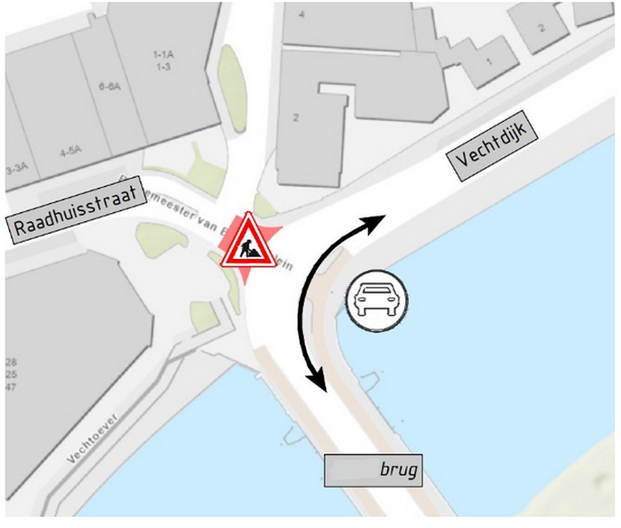 Volgende week de Raadhuisstraat nog een paar dagen dicht - Foto: Gemeente Dalfsen
