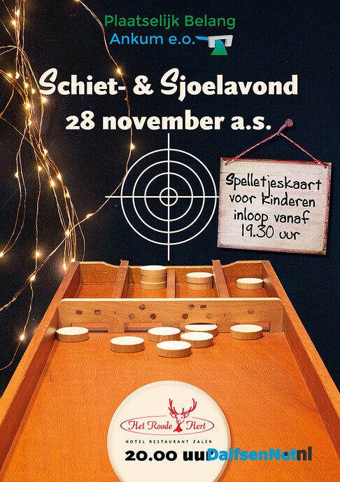 Schiet en Sjoel avond 28 november - Foto: Ingezonden foto