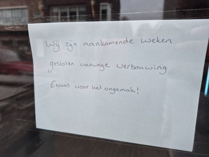 Vaste klanten kregen trek, helaas - Foto: Ingezonden foto