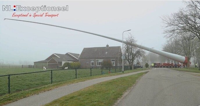 Kijk hier nog even terug naar windmolenvleugel transport - Foto: Ingezonden foto