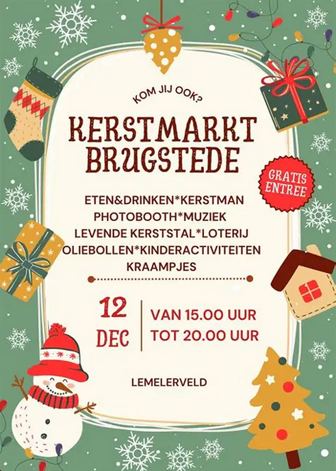 Kerstmarkt & levend kerstverhaal bij Brugstede - Foto: Ingezonden foto