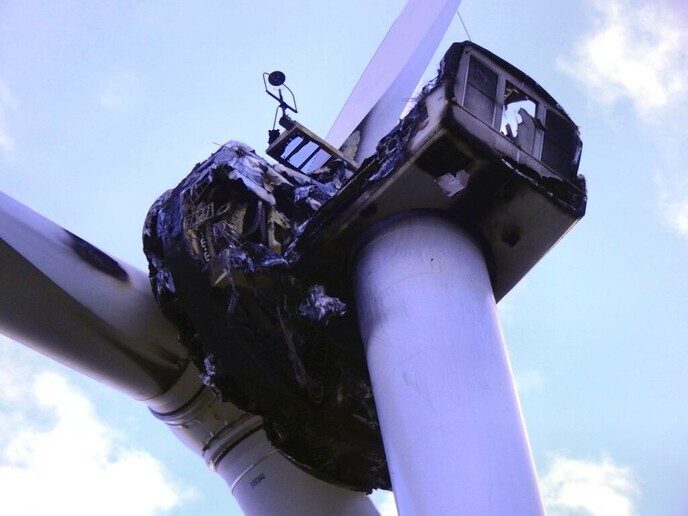 Voorbereidingen demontage windturbine begonnen