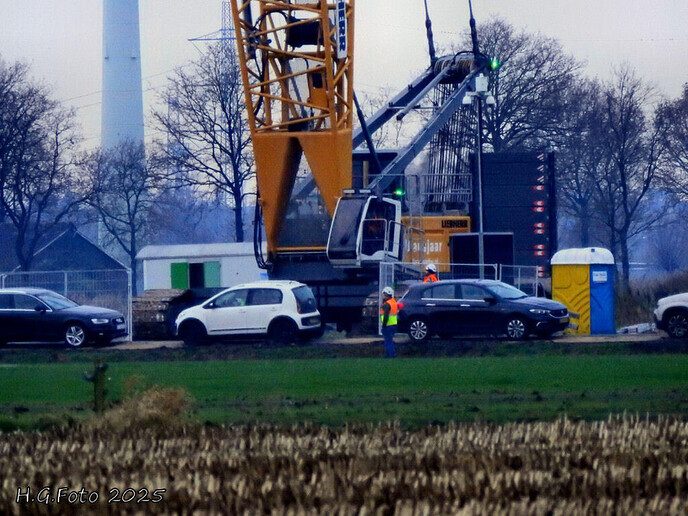 Demontage windturbine weer een stapje verder.