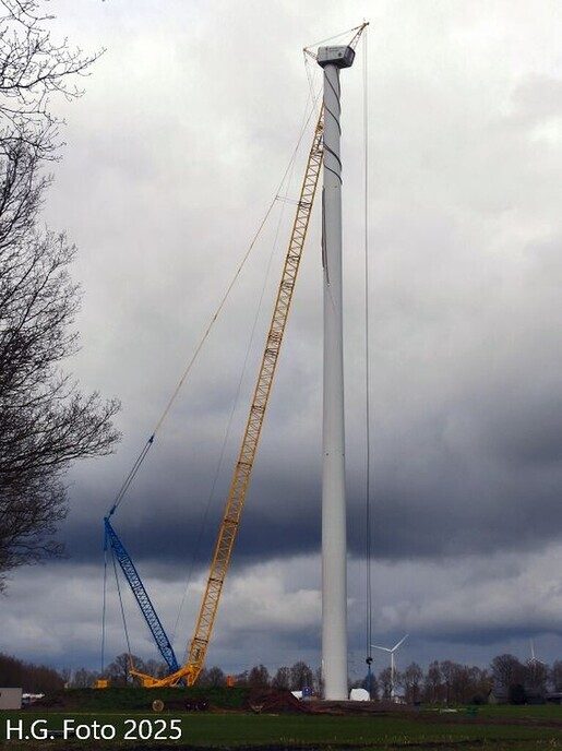 Voorbereidingen demontage windturbine begonnen