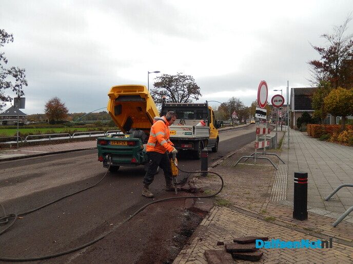 Werk aan de rondweg - Foto: Willy