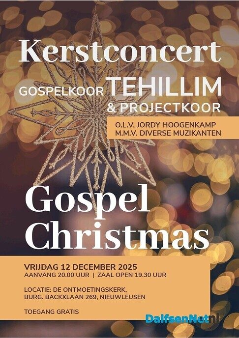 Kerstconcert gospelkoor Tehillim - Foto: Ingezonden foto