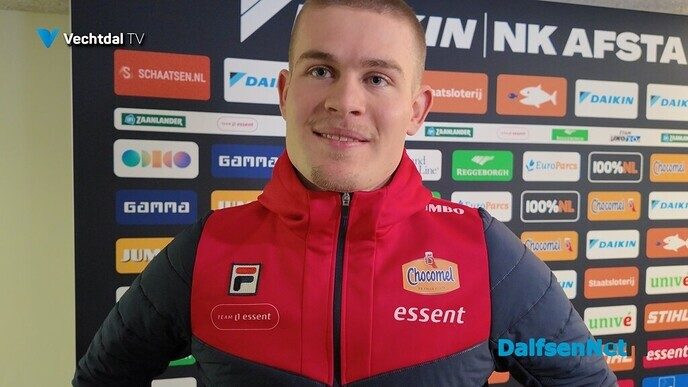 Joep Wennemars wint 1000 meter op NK schaatsen - Foto: Ingezonden foto