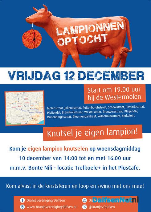 Lampionnenoptocht Oranjevereniging Dalfsen - Foto: Ingezonden foto