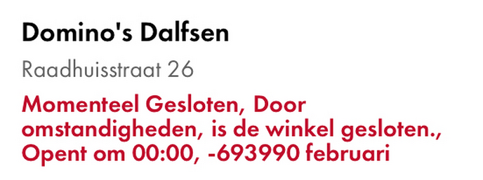 Vaste klanten kregen trek, helaas