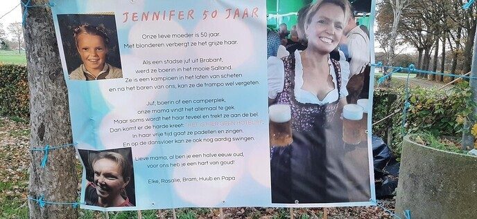 Jennifer is vandaag 50 geworden - Foto: Ingezonden foto