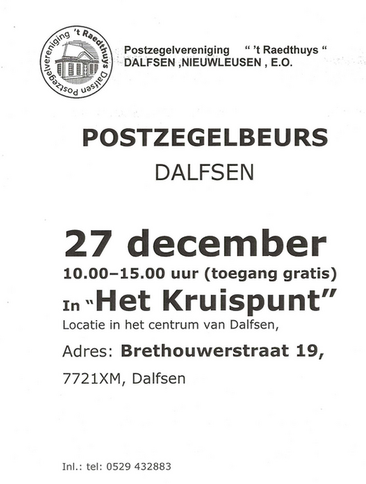 Postzegel ruilbeurs - Foto: Ingezonden foto