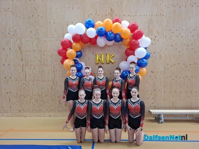 Seniorenteam gym vereniging Nieuwleusen 3de op nk - Foto: Ingezonden foto