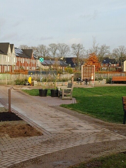 Beleeftuin verpleeghuis Rosengaerde in aanleg - Foto: Ingezonden foto