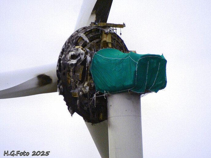 Kijkje bij de windturbine in Nieuwleusen.